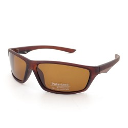 Мъжки спортни слънчеви очила с поляризация Polarized – кафява рамка, прилепващ модел
