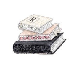 Брошка с книги с камъни