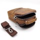 Подаръчен комплект за мъж – чанта и портфейл от естествена кожа Will POLO в светло кафяво 
